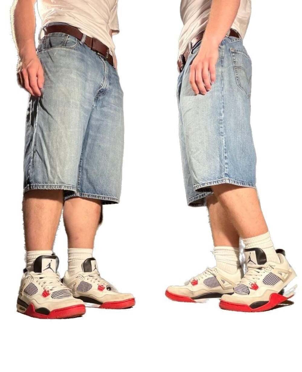 Levi's 569‎ Loose Straight Denim Jean Shorts Size 38